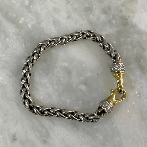 David Yurman Gold SIlver Bracelet - Picture 5 of 6